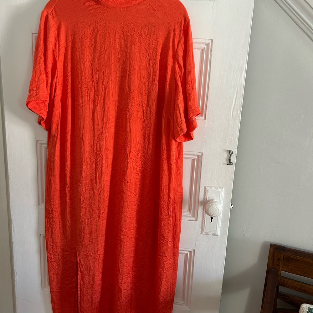 Elegant Orange Maxi Dress